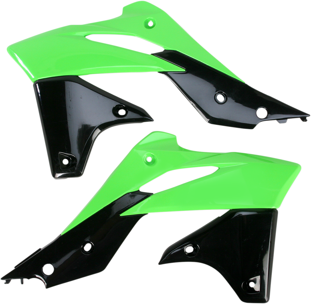 Radiator Shrouds - Green/Black 2013 - 2016