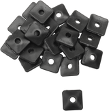 Backer Plates - Black - Square - 24 Pack