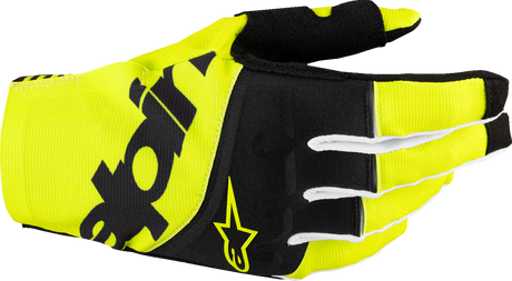 Techstar MX Gloves - Black/Fluo Yellow - Small