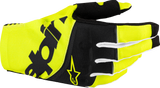 Techstar MX Gloves - Black/Fluo Yellow - Large