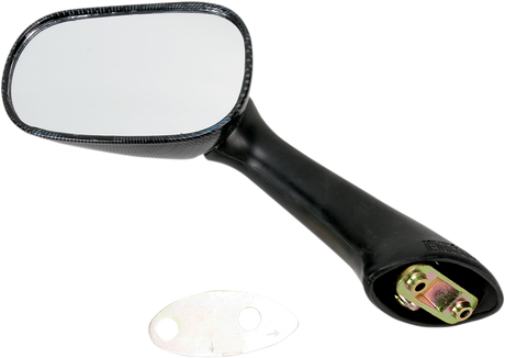 Mirror - Side View - Carbon Fiber - Rectangle - Left - Honda 1990 - 1999