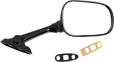 Mirror - Side View - Carbon Fiber - Rectangle - Right - Suzuki 2002 - 2003