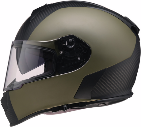 Warrant Helmet - Carbon - Green - Small
