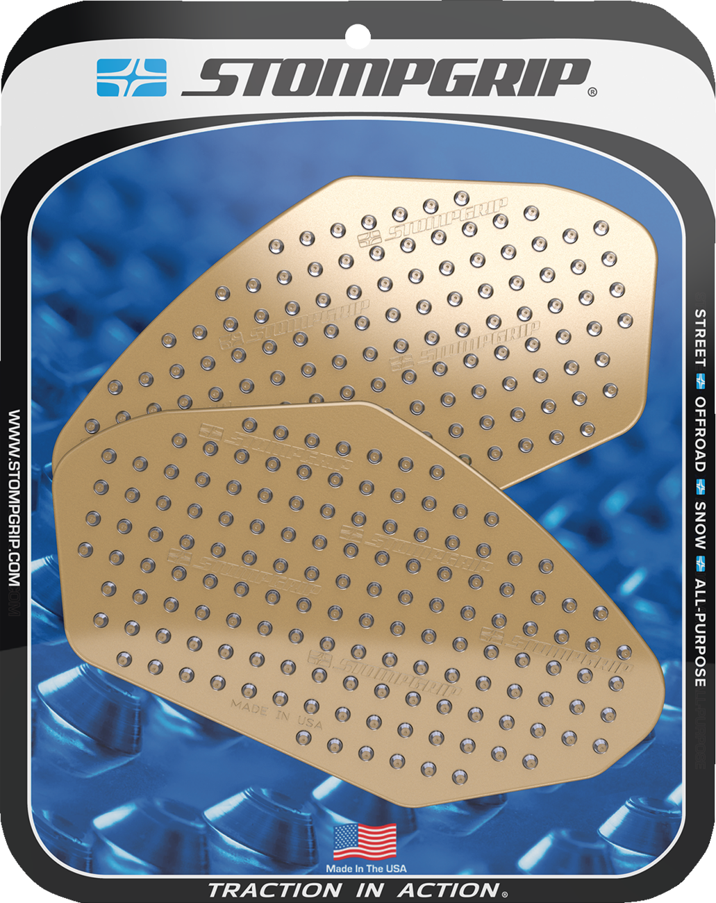 Traction Pad Tank Grips - Volcano - Clear - Ninja 650 | Z 400/650 2017 - 2025