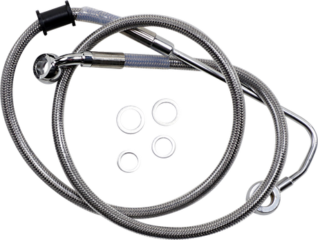 Brake Line - +6\" - Stainless Steel - \'15-\'17 Softail 2015 - 2017