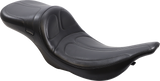 Maverick Daddy Long Legs Seat - Black - Stitched - FLT/FLHT \'97-\'01 1997 - 2001