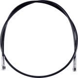 Universal XR Brake Line - 44\" - Black w/ Chrome Fittings