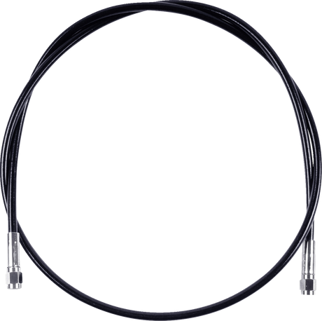 Universal XR Brake Line - 68\" - Black w/ Chrome Fittings