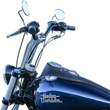 Risers - Pull Back - 9-1/2\" - Chrome