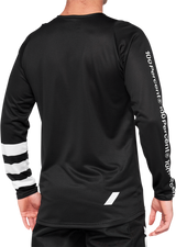 R-Core Long-Sleeve Jersey - Black/White - 2XL