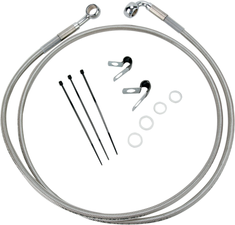 Brake Line - Front - +10\" - Stainless Steel 1988 - 2003