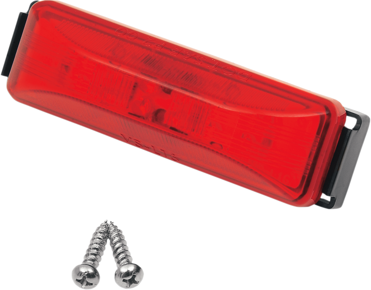 3.75\" Rectangle LED Light - Red LED