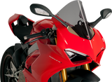 Race Windscreen - 15-3/4\" - Dark Smoke - Ducati 2018 - 2024