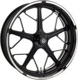 Wheel - Hutch - Front - Dual Disc/with ABS - Black/Contrast Cut™ - 21x3.5 - \'08+ FL 2014 - 2023