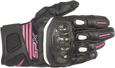 Stella SPX AC V2 Gloves - Black/Fuchsia - Large