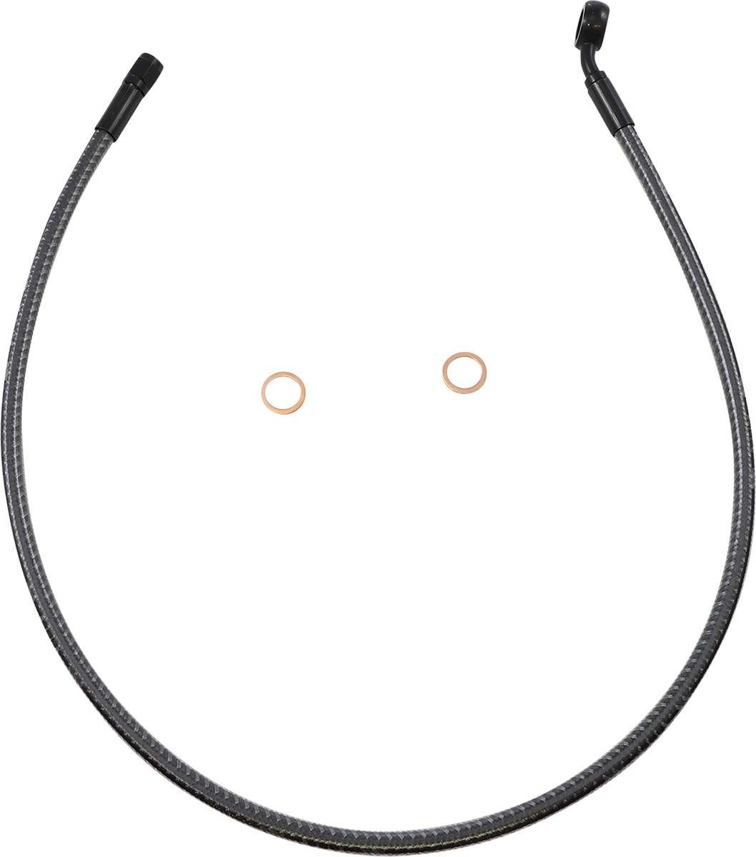 Brake Line - Front - 12 mm - 35° - 30\" - KARBONFIBR