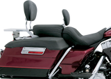 Lowdown Seat with Driver Backrest - Plain - FLHR \'97-\'07 1997 - 2007