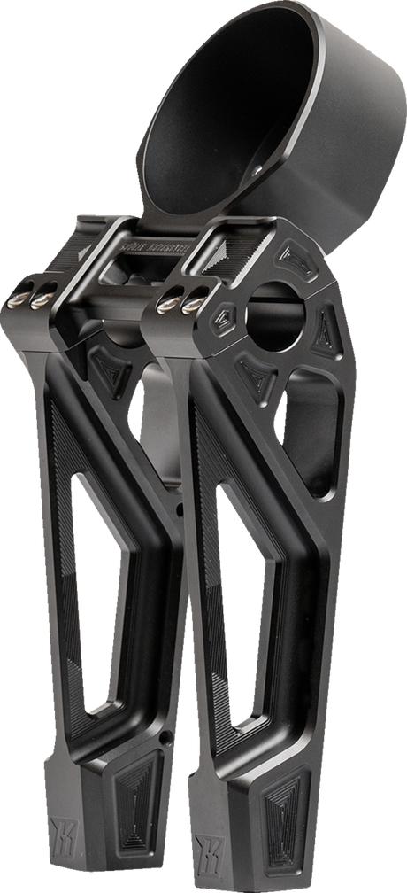 Risers - Fastback - Includes Clamp & Gauge Bracket - 8\" - Black 2022 - 2023