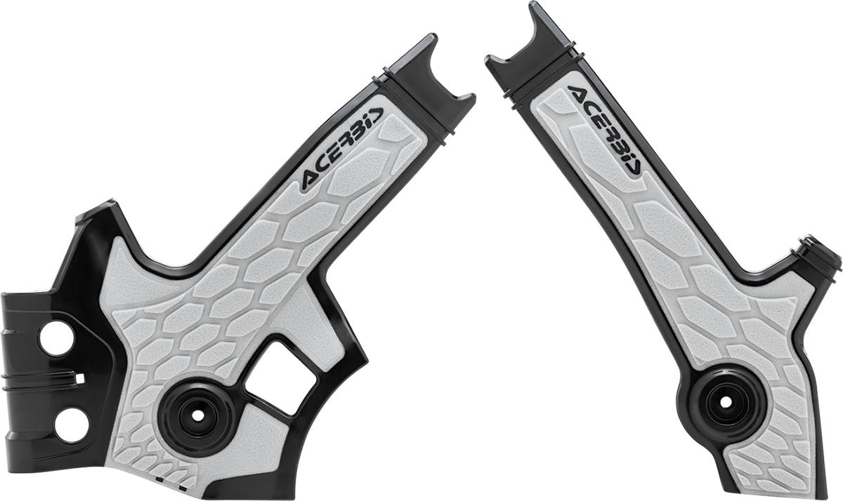 X-Grip Frame Guards - Black/Silver - DR 650S/SE 1996 - 2023