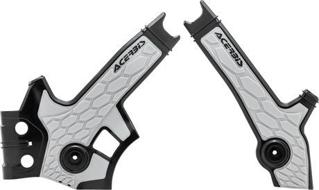 X-Grip Frame Guards - Black/Silver - DR 650S/SE 1996 - 2023