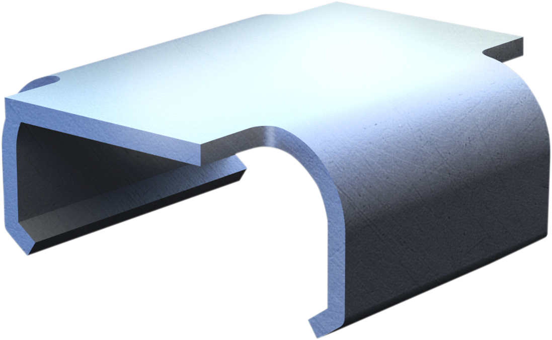 Flat Track Clips - 1.536\" Total Length - 10 Pack