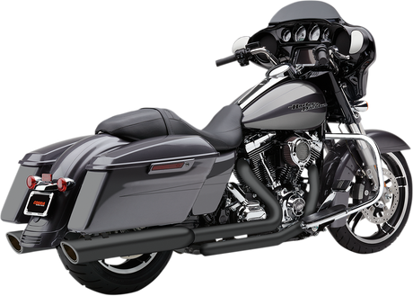 909 4\" Mufflers - Black - \'95-\'16 Bagger 1995 - 2016