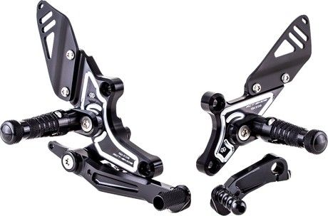 Adjustable Rearset - Black/Silver - BMW 2017 - 2021