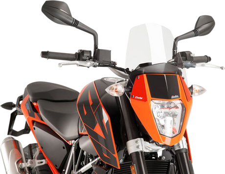 New Generation Windscreen - 10-1/2\" - Clear - KTM 390 2012 - 2019