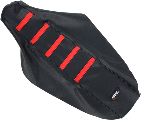 Ribbed Seat Cover - Black Cover/Red Ribs - Honda 2000 - 2007