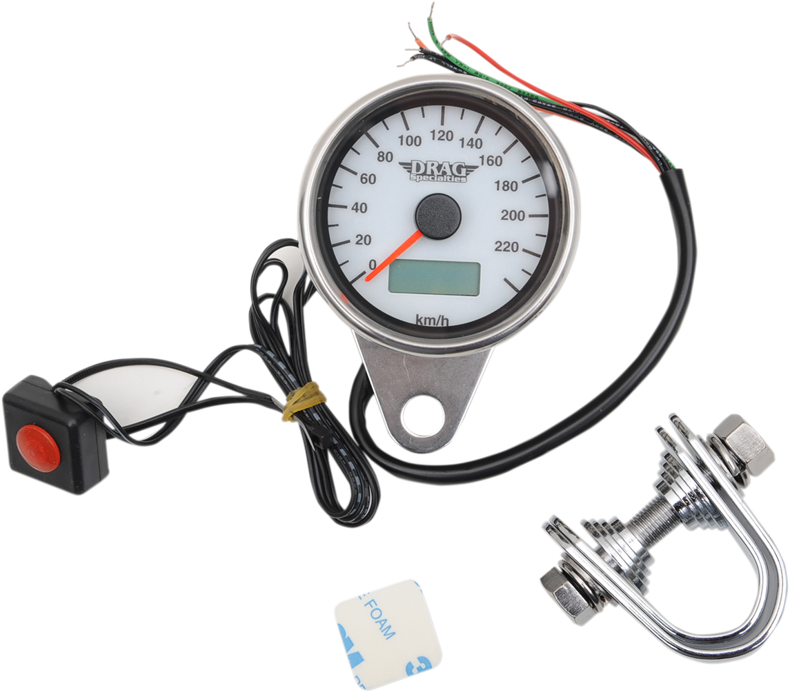 Programmable Mini Electronic Speedometer with Odometer/Tripmeter - 2.4\" - Black 1986 - 2003