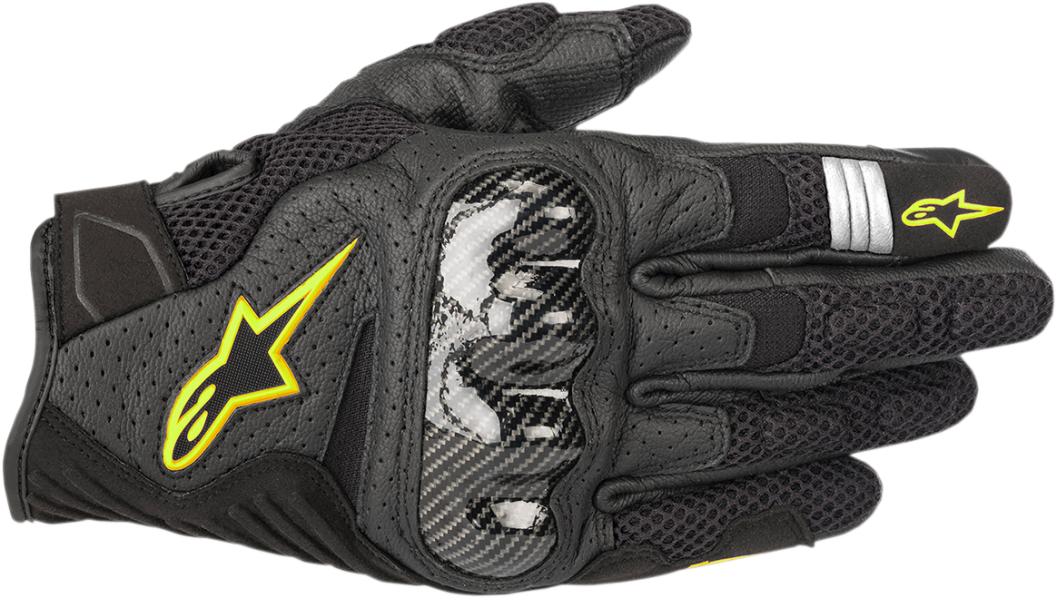 SMX-1 Air V2 Gloves - Black/Fluo Yellow - Medium