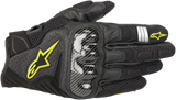 SMX-1 Air V2 Gloves - Black/Fluo Yellow - Large