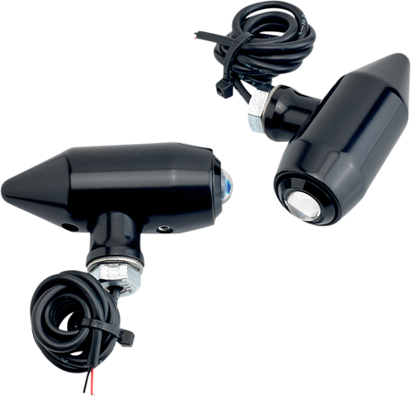 Vega Center Mount LED Lights - Black/Amber