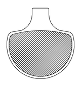 Organic Brake Pads - Harley-Davidson 1984 - 2011