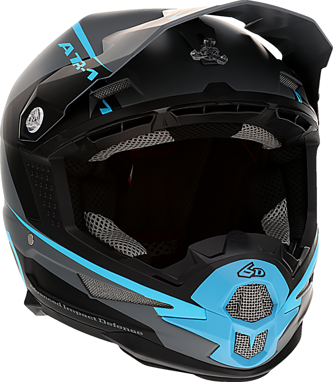 ATR-1 Helmet - Stealth - Cyan - Small