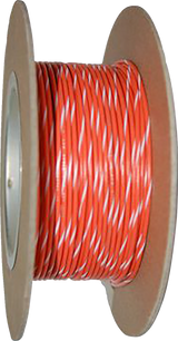 100\' Wire Spool - 20 Gauge - Orange/White
