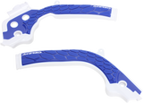 X-Grip Frame Guards - White/Blue - Husqvarna | KTM 2016 - 2019