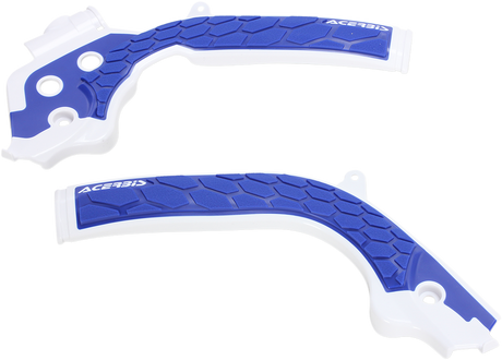 X-Grip Frame Guards - White/Blue - Husqvarna | KTM 2016 - 2019