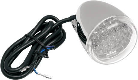 Turn Signal - Red LED - Chrome/Clear