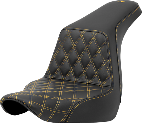 Step-Up Seat - Front Lattice Stitch - Gold Stitch - FXLR/FLSB \'18-\'21 2018 - 2021