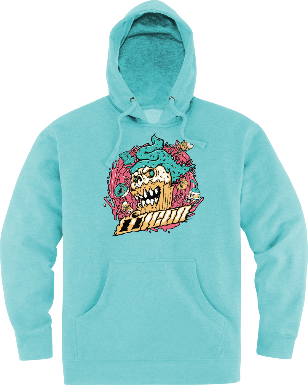 Snack Attack Hoodie - Mint - Medium