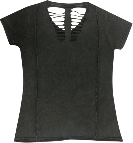 Women\'s Dagger Skull T-Shirt - Gray - Large