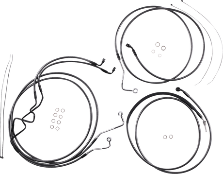 KARBONFIBR Designer Handlebar Installation Kit - 8\" - \'17-\'20 FLHR 2017 - 2020