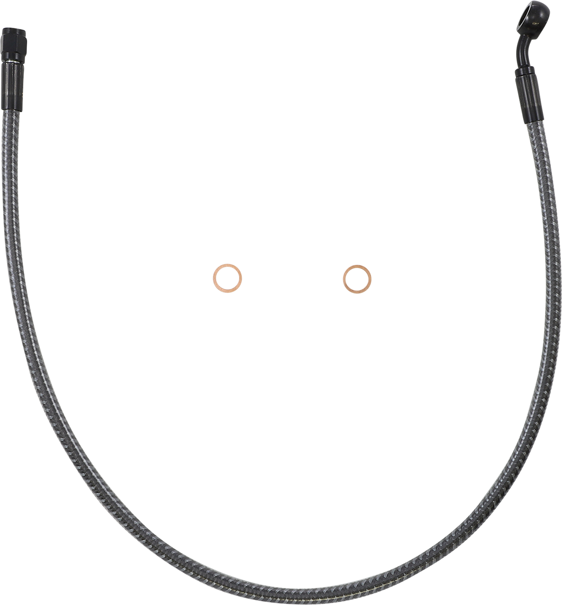 Brake Line - Front - 10 mm - 35° - 26\" - KARBONFIBR 2015 - 2017