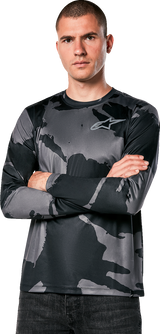 Performance Long-Sleeve T-Shirt - Black/Camo - XL
