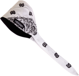 Old School Bandana - Traditional White Paisley