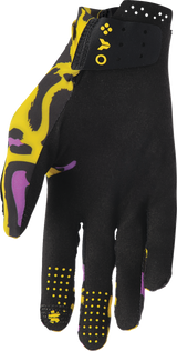 SPORTMODE Cheetah Gloves - Yellow/Purple - XL