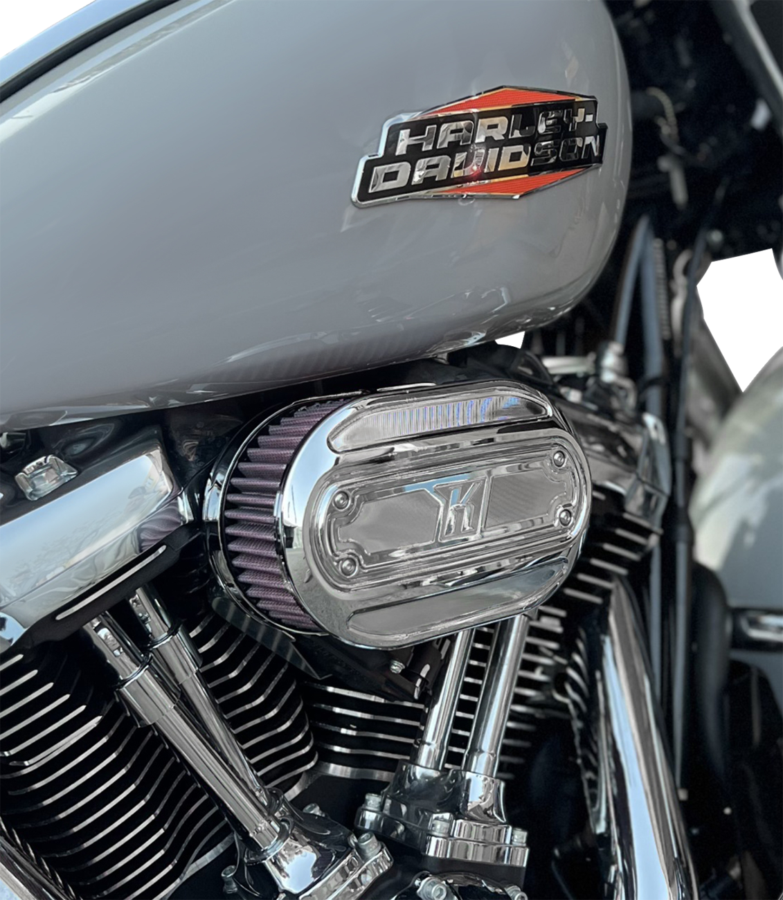 Oval Air Cleaner Kit - Chrome - Touring 2023 - 2024