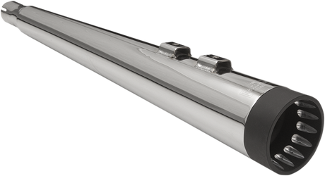 DNT Megaphone Muffler - Chrome/Black - \'95-\'16 FL 1995 - 2016