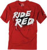 Youth Honda Splatter T-Shirt - Red - Large